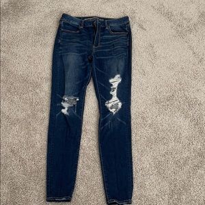 American Eagle ripped jeggings